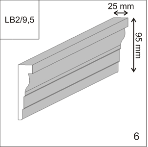 LB 2/9.5 Фасадный декор , архитектурный декор