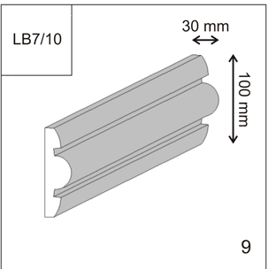 LB 7/10 Архитектурный профиль, фасадный декор